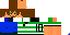 Minecraft skin texture, 64x32 legacy pixels