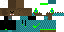 Minecraft skin texture, 64x32 legacy pixels