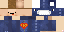 Minecraft skin texture, 64x32 legacy pixels