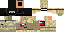Minecraft skin texture, 64x32 legacy pixels