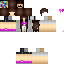 Classic Minecraft skin texture, 64x64 pixels
