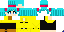 Minecraft skin texture, 64x32 legacy pixels