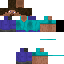 Blue Minecraft skin texture, 64x64 pixels