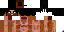 Minecraft skin texture, 64x32 legacy pixels