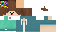 Minecraft skin texture, 64x32 legacy pixels
