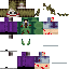 Minecraft skin texture, 64x64 pixels