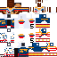 Minecraft skin texture, 64x64 pixels