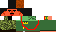Minecraft skin texture, 64x32 legacy pixels