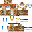 Minecraft skin texture, 64x64 pixels