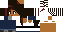 Minecraft skin texture, 64x32 legacy pixels