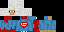 Minecraft skin texture, 64x32 legacy pixels