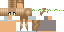 Minecraft skin texture, 64x32 legacy pixels