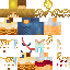 Minecraft skin texture, 64x64 pixels