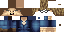 Minecraft skin texture, 64x32 legacy pixels