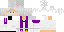 Minecraft skin texture, 64x32 legacy pixels
