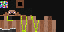 Minecraft skin texture, 64x32 legacy pixels