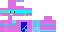 Minecraft skin texture, 64x32 legacy pixels