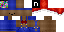 Minecraft skin texture, 64x32 legacy pixels