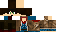 Minecraft skin texture, 64x32 legacy pixels