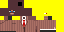 Minecraft skin texture, 64x32 legacy pixels