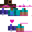 Minecraft skin texture, 64x64 pixels