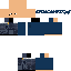 Minecraft skin texture, 64x64 pixels