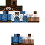 Minecraft skin texture, 64x64 pixels