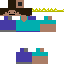 Blue Minecraft skin texture, 64x64 pixels
