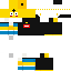 Minecraft skin texture, 64x64 pixels