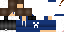 Minecraft skin texture, 64x32 legacy pixels