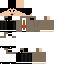 Minecraft skin texture, 64x64 pixels