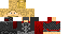 Minecraft skin texture, 64x32 legacy pixels