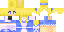 Minecraft skin texture, 64x32 legacy pixels