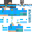 Minecraft skin texture, 64x64 pixels