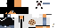 Minecraft skin texture, 64x32 legacy pixels