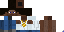 Minecraft skin texture, 64x32 legacy pixels