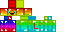 Minecraft skin texture, 64x32 legacy pixels