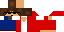 Minecraft skin texture, 64x32 legacy pixels