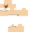 Orange Minecraft skin texture, 64x64 pixels