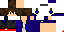 Minecraft skin texture, 64x32 legacy pixels