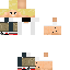 Minecraft skin texture, 64x64 pixels