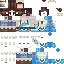 Minecraft skin texture, 64x64 pixels