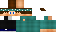 Minecraft skin texture, 64x32 legacy pixels