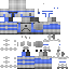 Minecraft skin texture, 64x64 pixels
