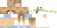 Minecraft skin texture, 64x32 legacy pixels
