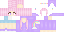 Minecraft skin texture, 64x32 legacy pixels