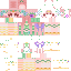 Minecraft skin texture, 64x64 pixels
