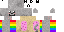 Orange pink Minecraft skin texture, 64x32 legacy pixels
