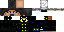 Minecraft skin texture, 64x32 legacy pixels