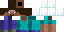 Minecraft skin texture, 64x32 legacy pixels